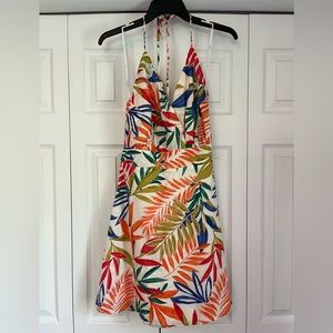 Lulus Tropical Halter Dress, Size Medium, NWOT